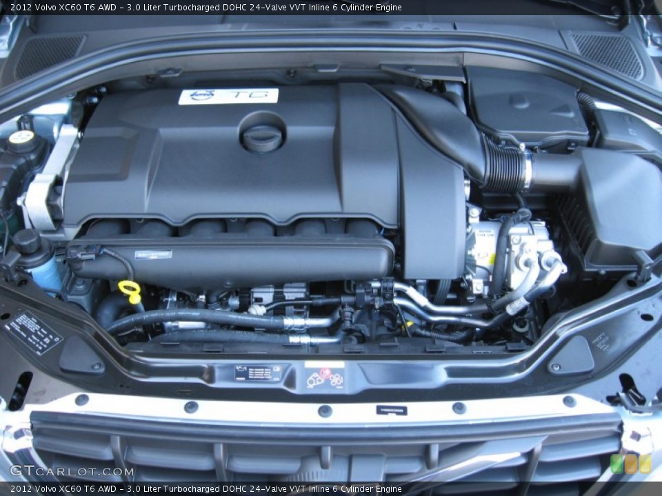 3.0 Liter Turbocharged DOHC 24-Valve VVT Inline 6 Cylinder Engine for the 2012 Volvo XC60 #61040989