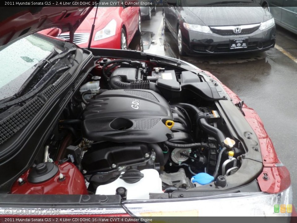 2.4 Liter GDI DOHC 16-Valve CVVT 4 Cylinder Engine for the 2011 Hyundai Sonata #61044643