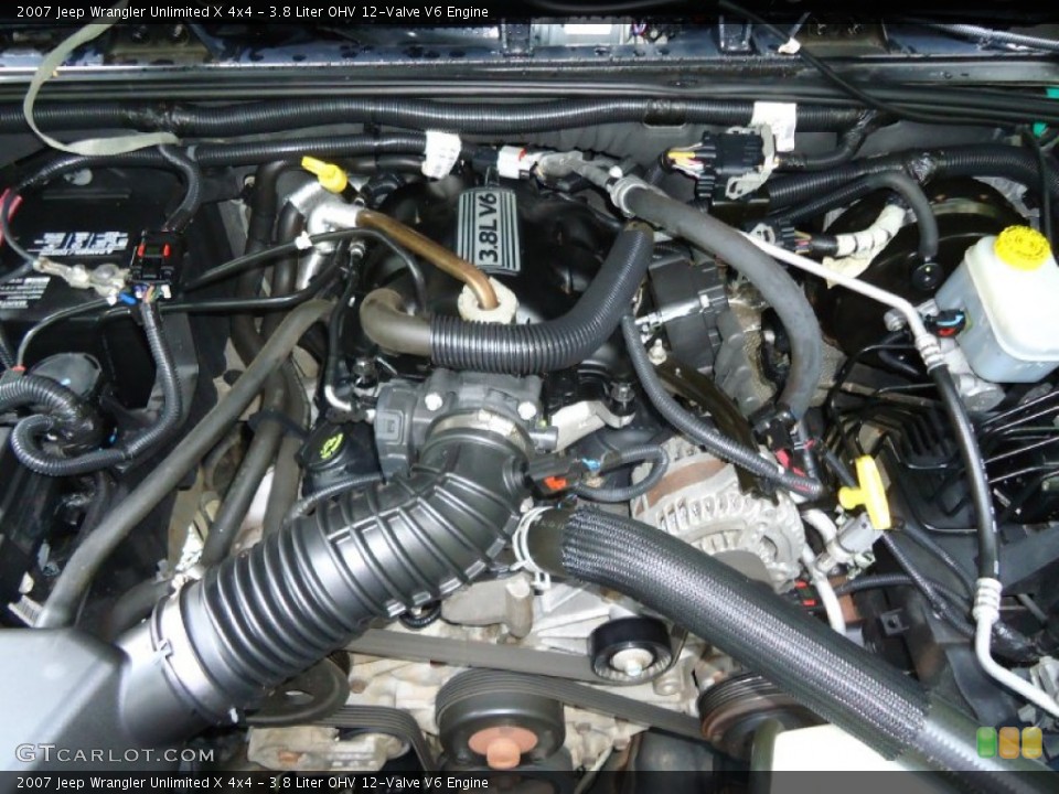 3.8 Liter OHV 12-Valve V6 Engine for the 2007 Jeep Wrangler Unlimited #61052734