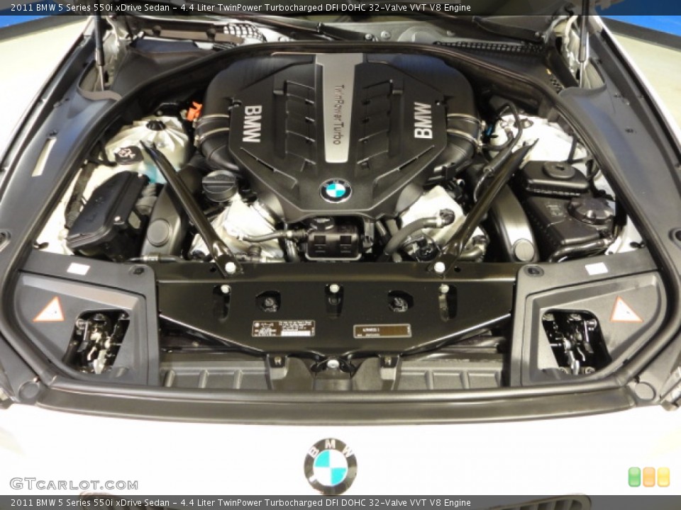 4.4 Liter TwinPower Turbocharged DFI DOHC 32-Valve VVT V8 Engine for the 2011 BMW 5 Series #61057726