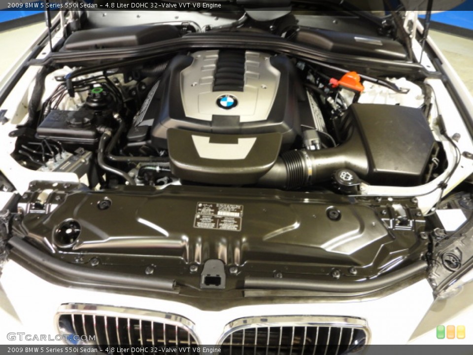 4.8 Liter DOHC 32-Valve VVT V8 Engine for the 2009 BMW 5 Series #61058454