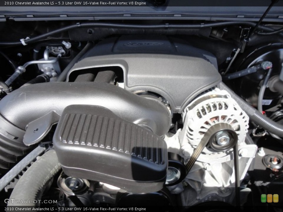 5.3 Liter OHV 16-Valve Flex-Fuel Vortec V8 Engine for the 2010 Chevrolet Avalanche #61063315