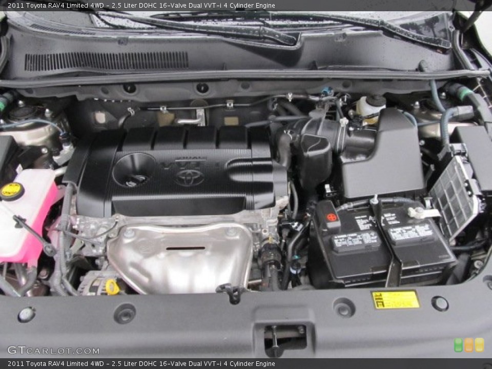 2.5 Liter DOHC 16-Valve Dual VVT-i 4 Cylinder Engine for the 2011 Toyota RAV4 #61077769