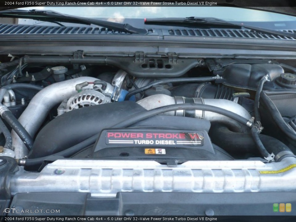 6.0 Liter OHV 32-Valve Power Stroke Turbo Diesel V8 Engine for the 2004 Ford F350 Super Duty #61084192