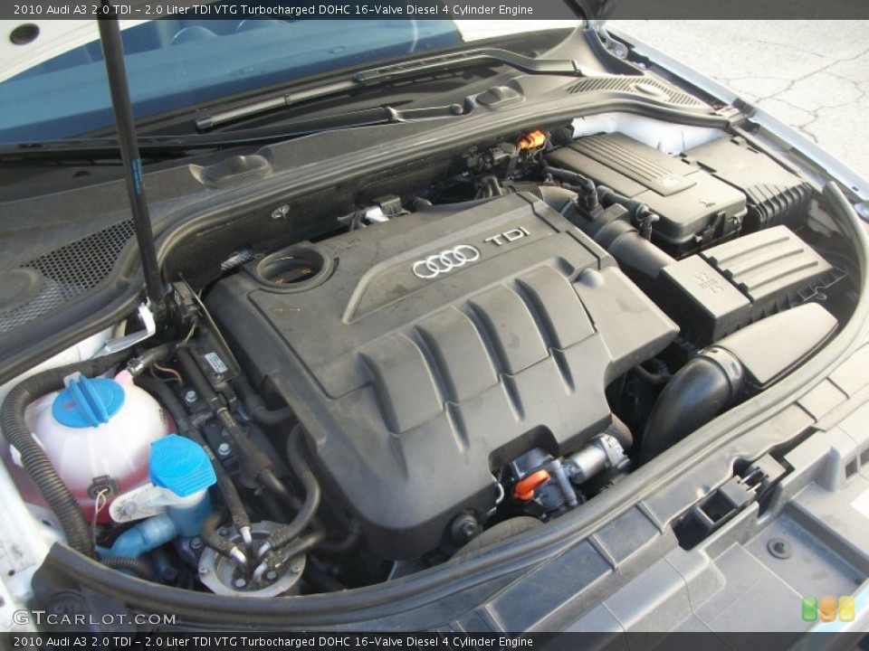 2.0 Liter TDI VTG Turbocharged DOHC 16-Valve Diesel 4 Cylinder Engine for the 2010 Audi A3 #61091537