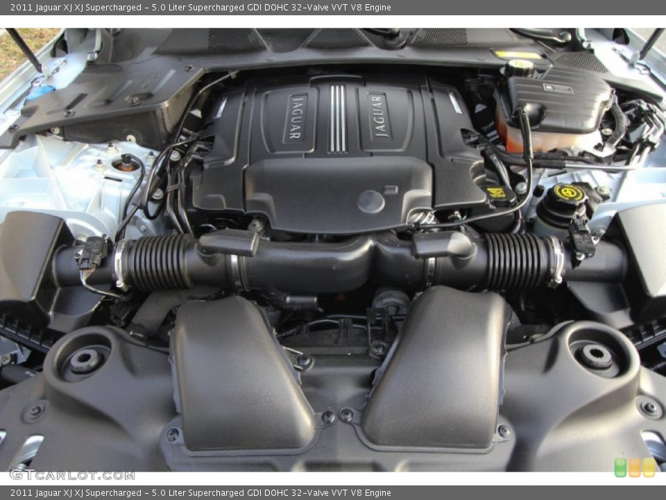5.0 Liter Supercharged GDI DOHC 32-Valve VVT V8 Engine for the 2011 Jaguar XJ #61091606