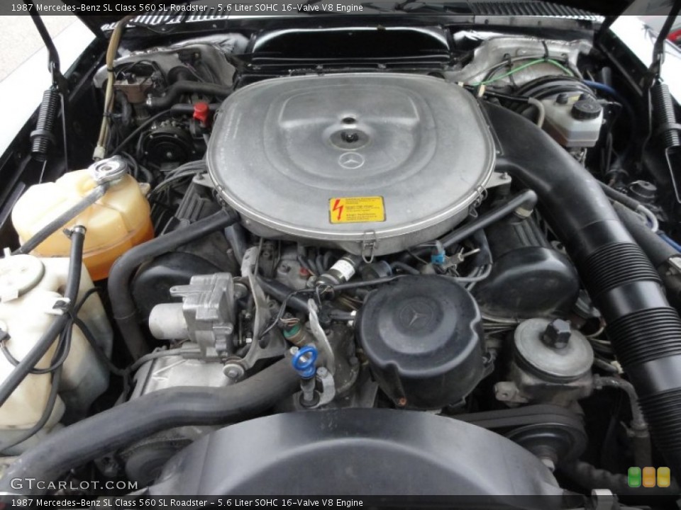5.6 Liter SOHC 16-Valve V8 Engine for the 1987 Mercedes-Benz SL Class #61096009