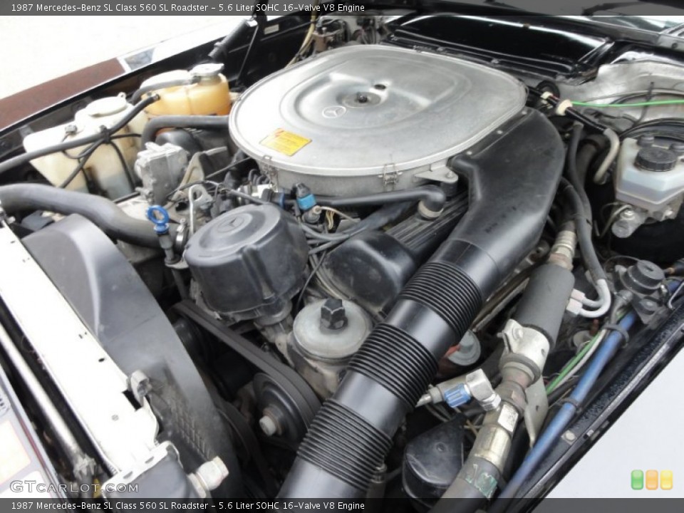 5.6 Liter SOHC 16-Valve V8 Engine for the 1987 Mercedes-Benz SL Class #61096018