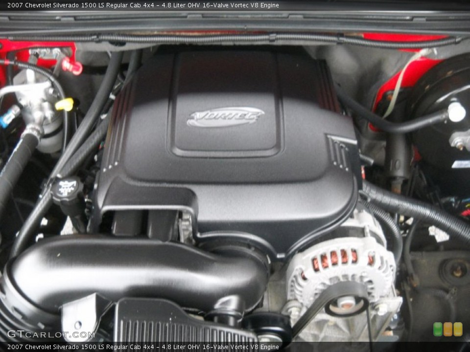 4.8 Liter OHV 16-Valve Vortec V8 Engine for the 2007 Chevrolet Silverado 1500 #61105927