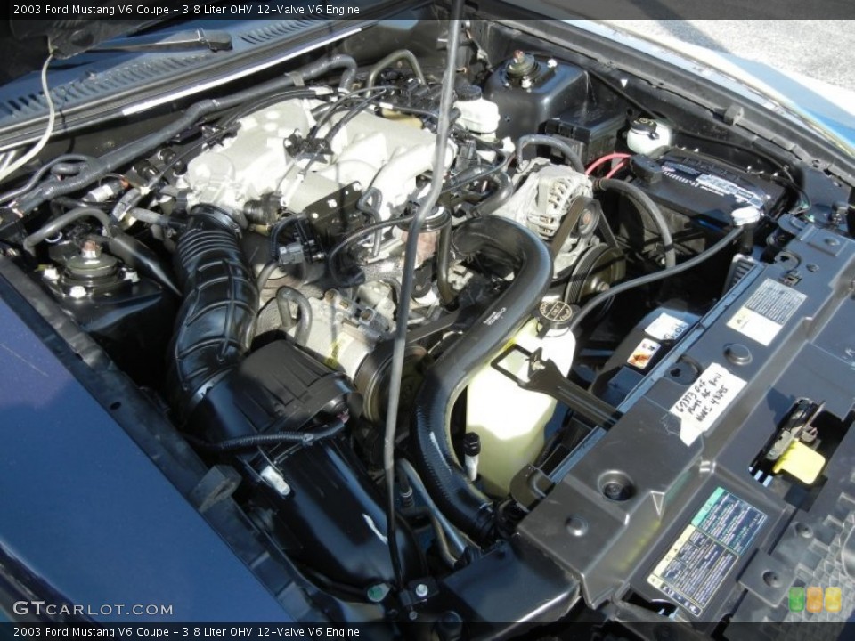 3.8 Liter OHV 12-Valve V6 Engine for the 2003 Ford Mustang #61118772