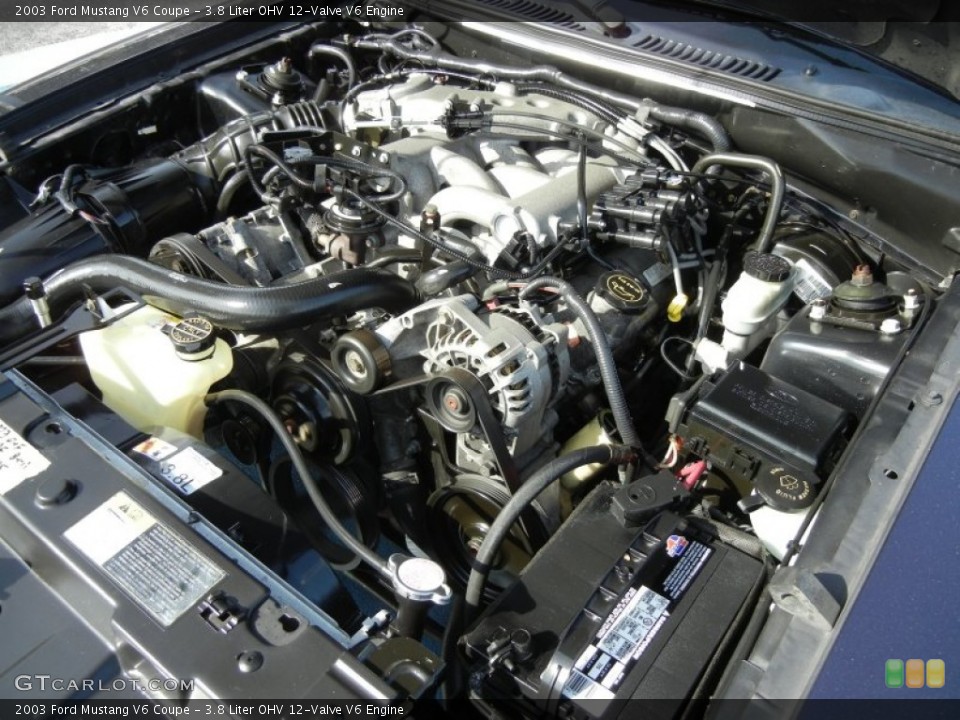 3.8 Liter OHV 12-Valve V6 Engine for the 2003 Ford Mustang #61118783