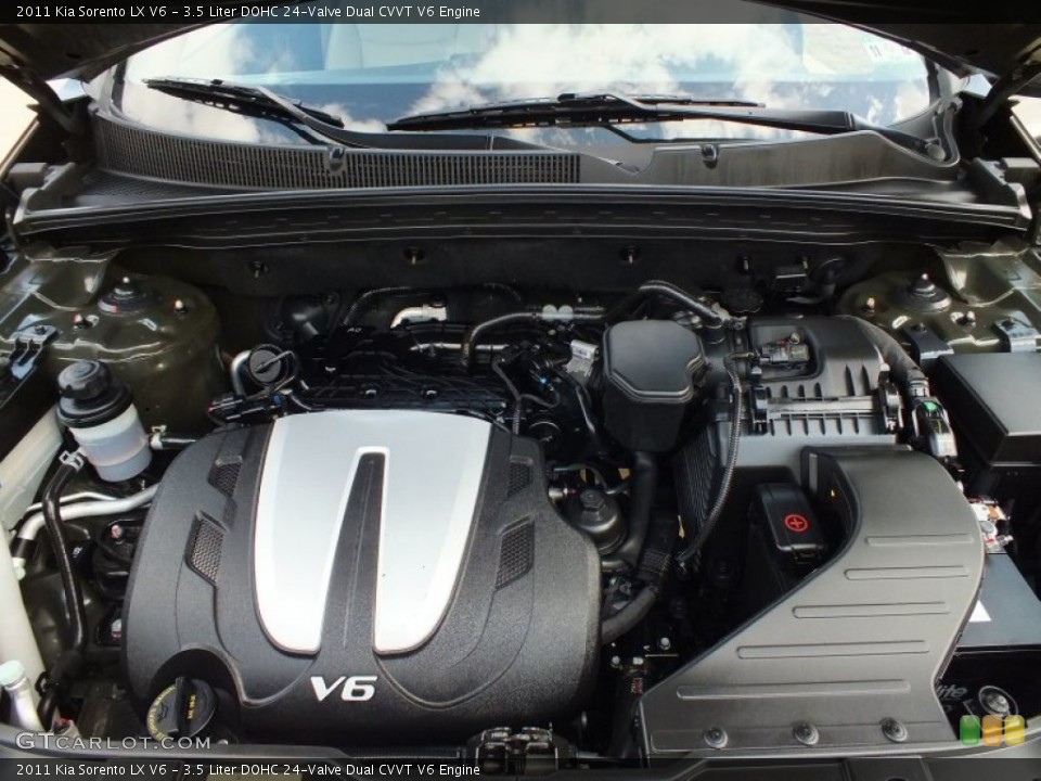 3.5 Liter DOHC 24-Valve Dual CVVT V6 Engine for the 2011 Kia Sorento #61121987