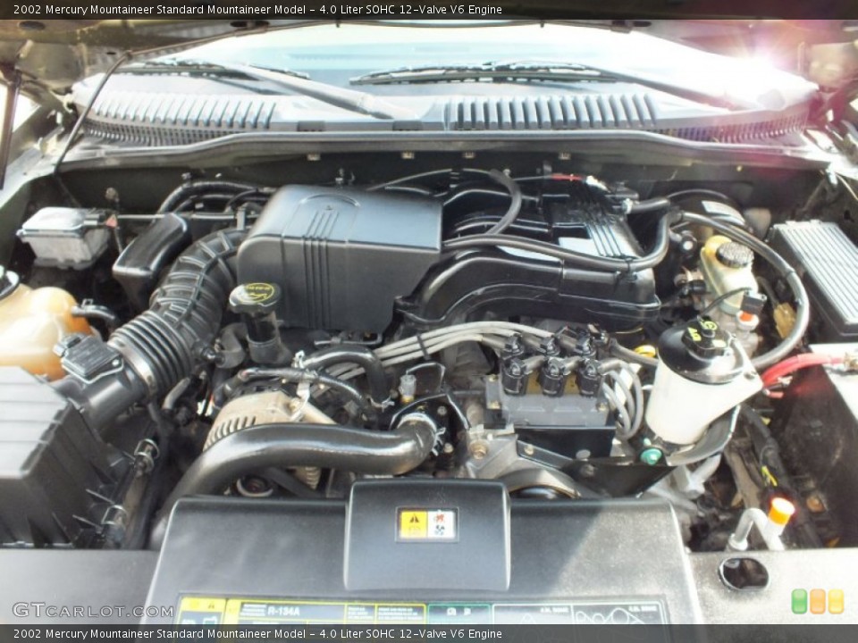 4.0 Liter SOHC 12-Valve V6 2002 Mercury Mountaineer Engine