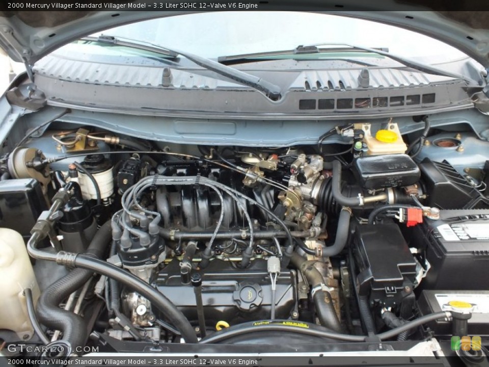 3.3 Liter SOHC 12-Valve V6 2000 Mercury Villager Engine