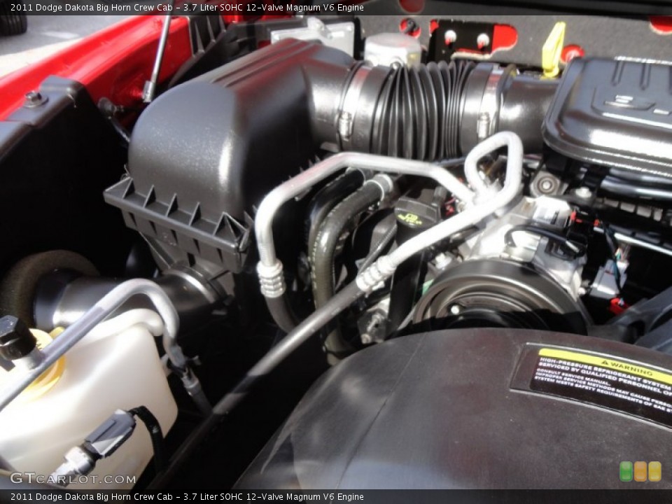 3.7 Liter SOHC 12-Valve Magnum V6 Engine for the 2011 Dodge Dakota #61138598