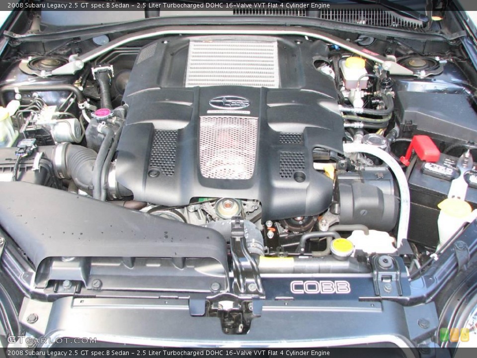 2.5 Liter Turbocharged DOHC 16-Valve VVT Flat 4 Cylinder Engine for the 2008 Subaru Legacy #6115044