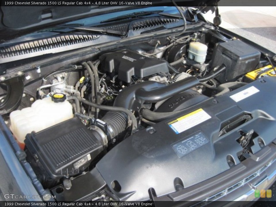 4.8 Liter OHV 16-Valve V8 Engine for the 1999 Chevrolet Silverado 1500 #61152251