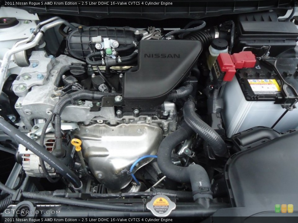 2.5 Liter DOHC 16-Valve CVTCS 4 Cylinder Engine for the 2011 Nissan Rogue #61158857