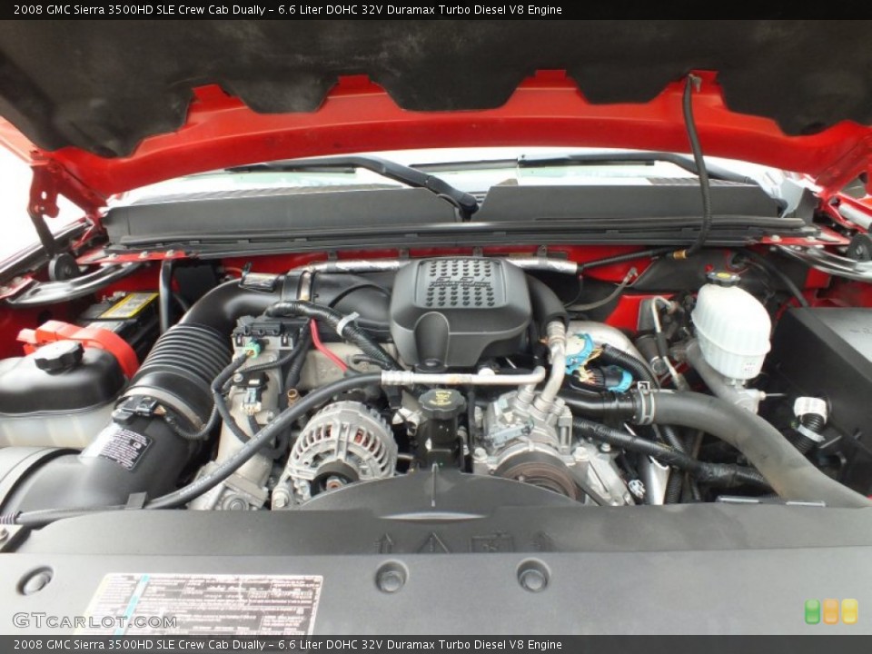 6.6 Liter DOHC 32V Duramax Turbo Diesel V8 Engine for the 2008 GMC Sierra 3500HD #61168256