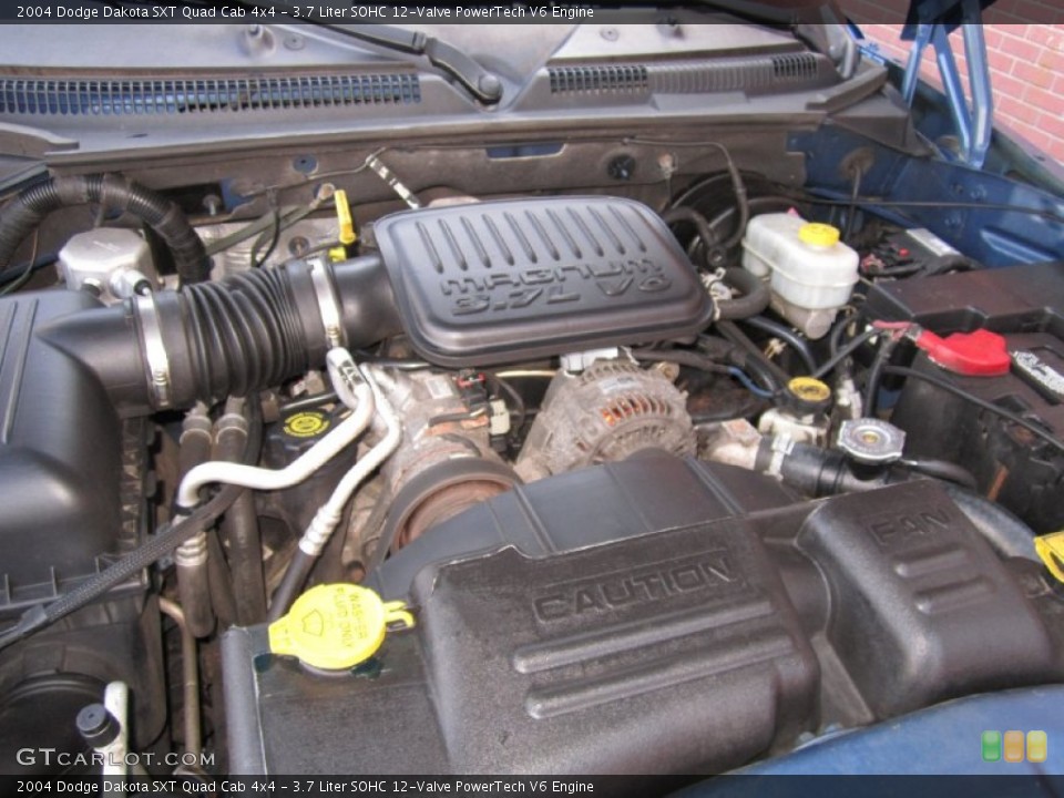 3.7 Liter SOHC 12-Valve PowerTech V6 Engine for the 2004 Dodge Dakota #61176229