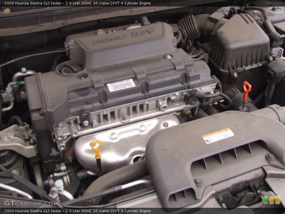2.0 Liter DOHC 16-Valve CVVT 4 Cylinder Engine for the 2009 Hyundai Elantra #61182739