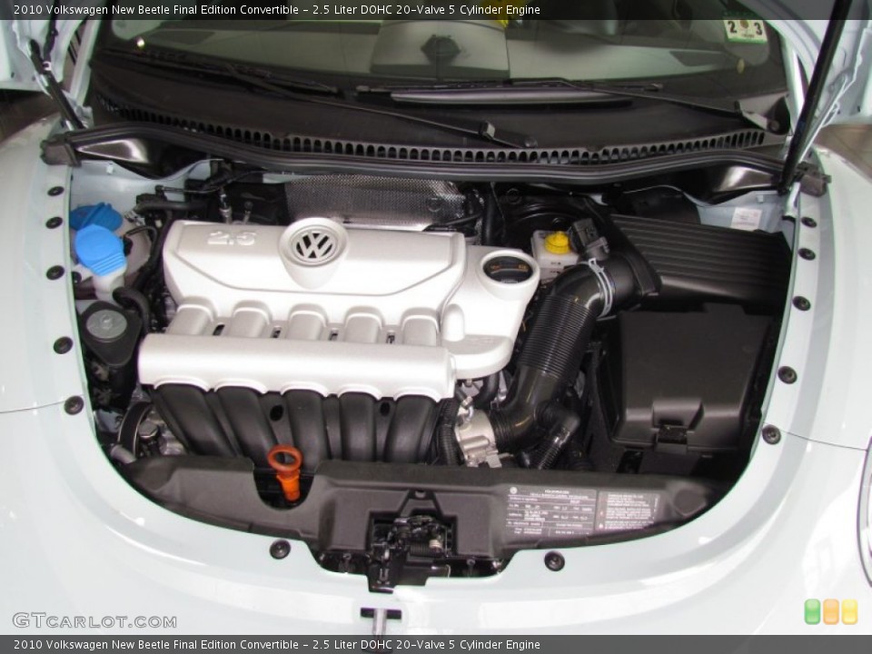 2.5 Liter DOHC 20-Valve 5 Cylinder Engine for the 2010 Volkswagen New Beetle #61217469