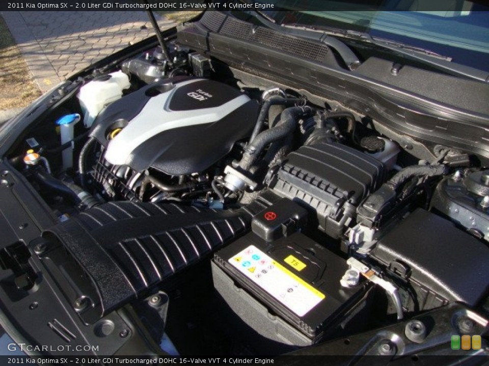 2.0 Liter GDi Turbocharged DOHC 16-Valve VVT 4 Cylinder Engine for the 2011 Kia Optima #61228567
