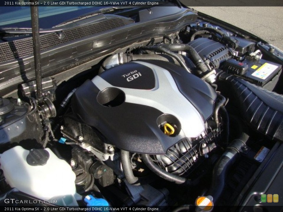 2.0 Liter GDi Turbocharged DOHC 16-Valve VVT 4 Cylinder Engine for the 2011 Kia Optima #61228576