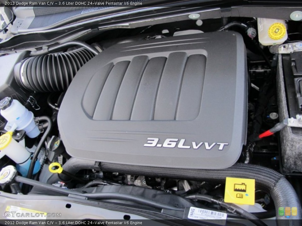 3.6 Liter DOHC 24-Valve Pentastar V6 Engine for the 2012 Dodge Ram Van #61251617