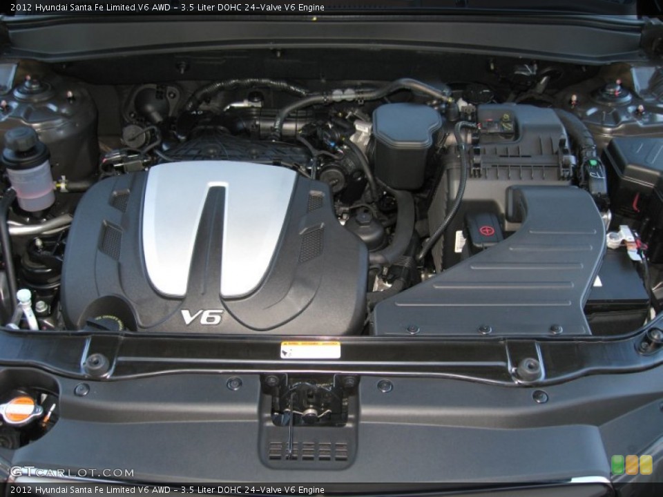 3.5 Liter DOHC 24-Valve V6 Engine for the 2012 Hyundai Santa Fe #61265569