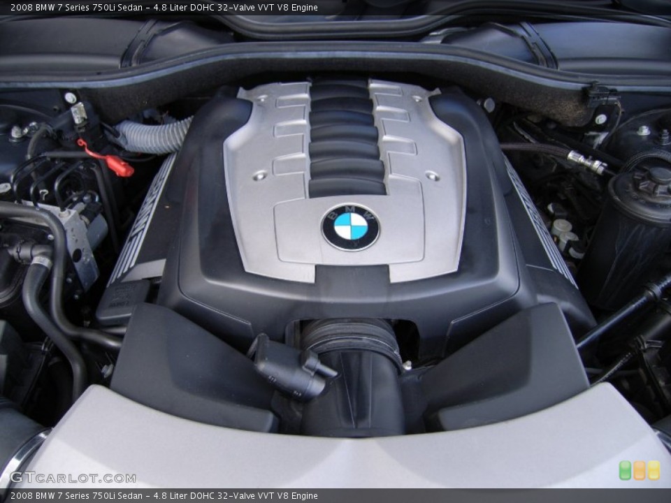 4.8 Liter DOHC 32-Valve VVT V8 Engine for the 2008 BMW 7 Series #61270275