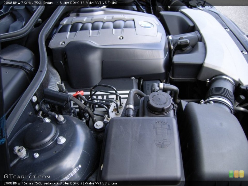 4.8 Liter DOHC 32-Valve VVT V8 Engine for the 2008 BMW 7 Series #61270286