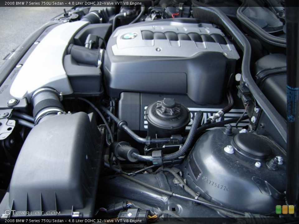 4.8 Liter DOHC 32-Valve VVT V8 Engine for the 2008 BMW 7 Series #61270295