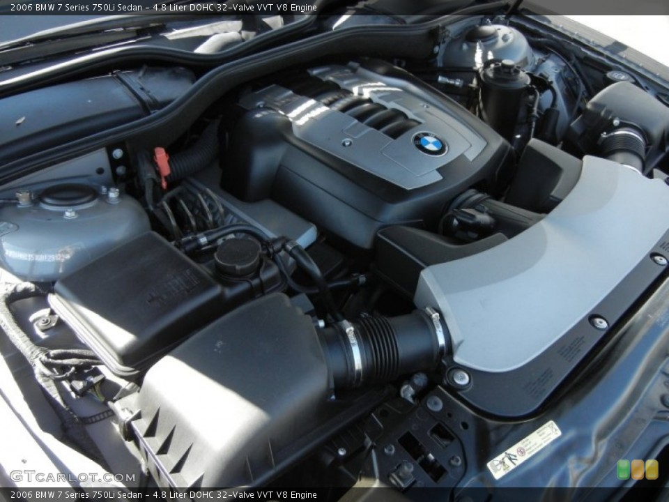 4.8 Liter DOHC 32-Valve VVT V8 Engine for the 2006 BMW 7 Series #61274564