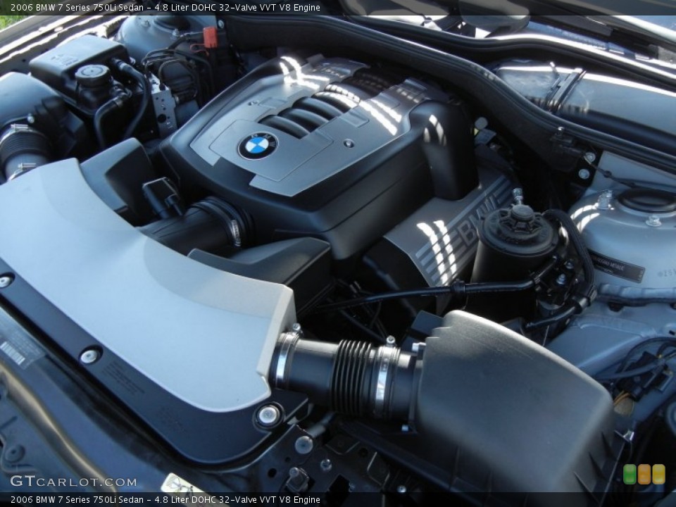4.8 Liter DOHC 32-Valve VVT V8 Engine for the 2006 BMW 7 Series #61274573