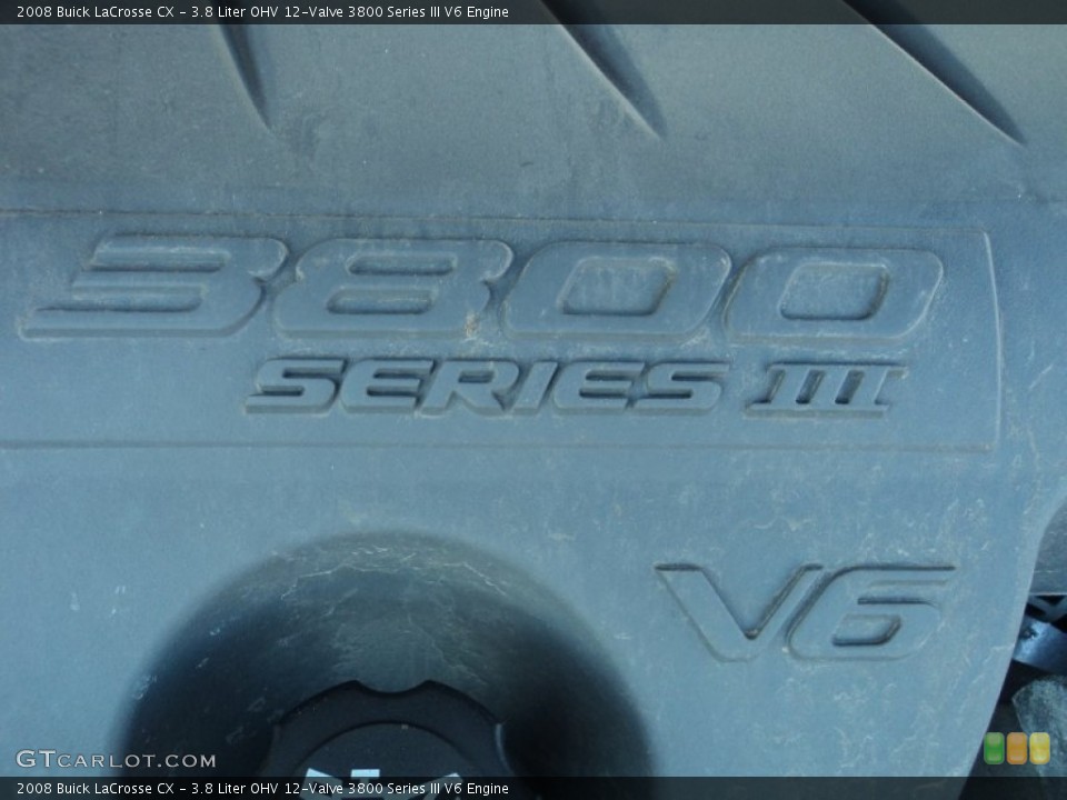 3.8 Liter OHV 12-Valve 3800 Series III V6 Engine for the 2008 Buick LaCrosse #61283906