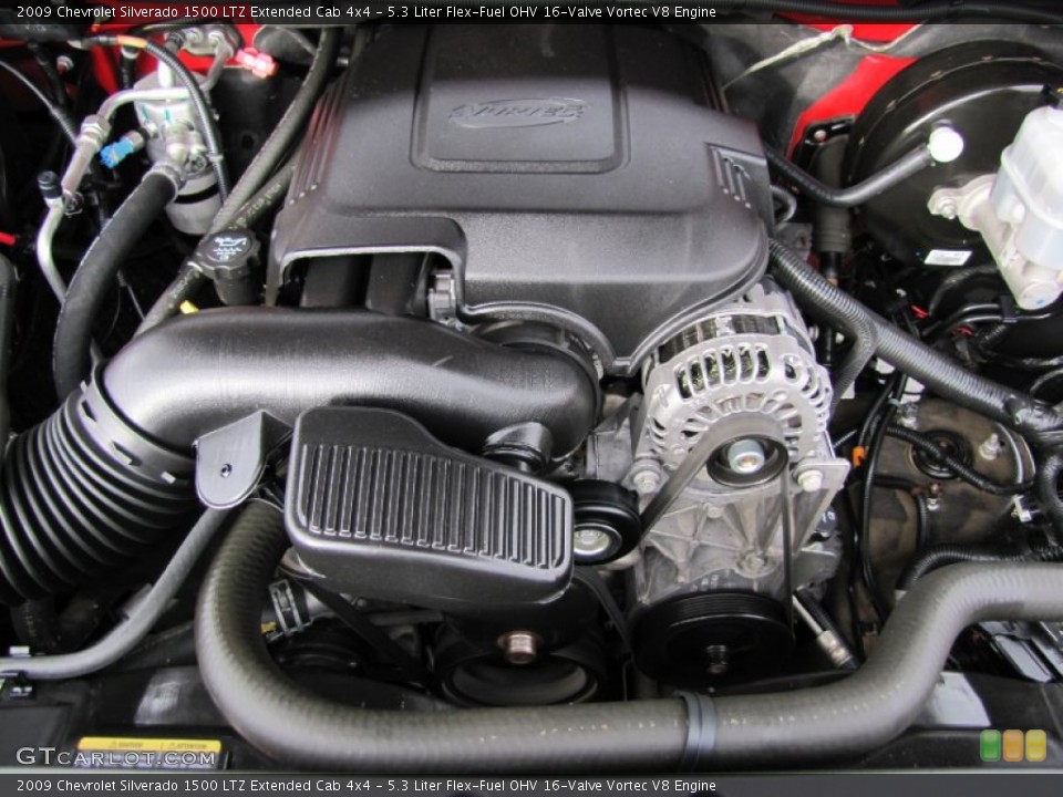 5.3 Liter Flex-Fuel OHV 16-Valve Vortec V8 Engine for the 2009 Chevrolet Silverado 1500 #61346333