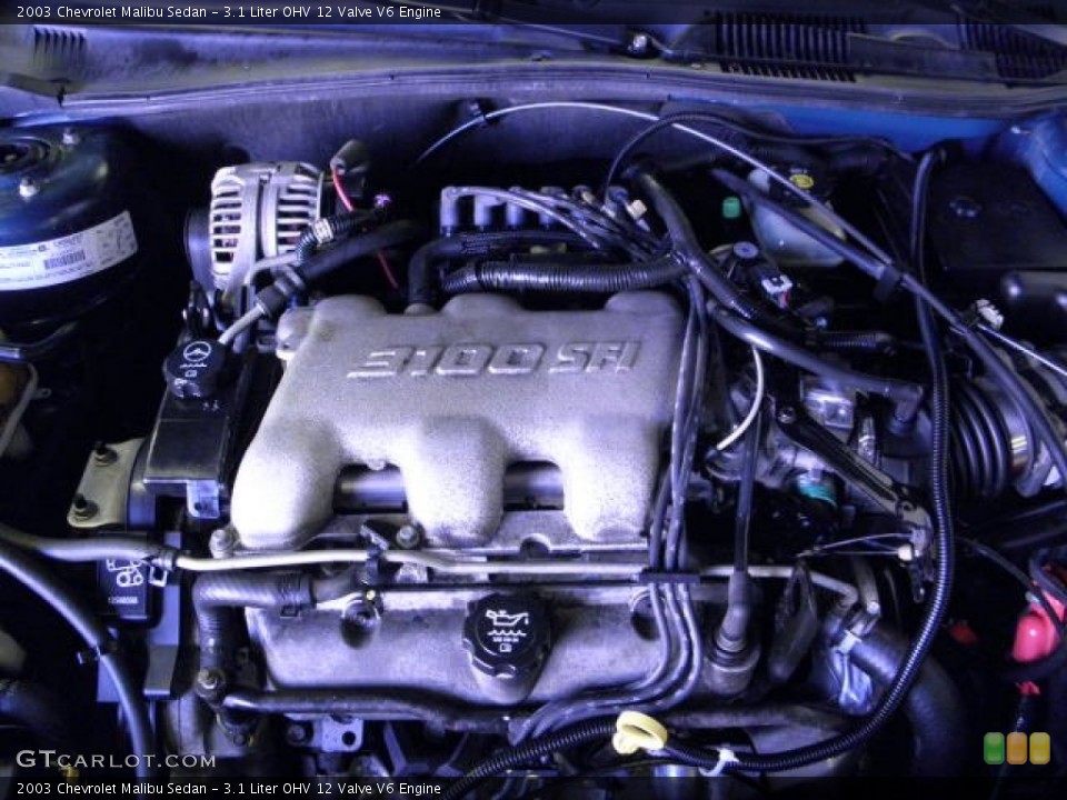 3.1 Liter OHV 12 Valve V6 Engine for the 2003 Chevrolet Malibu #61356962