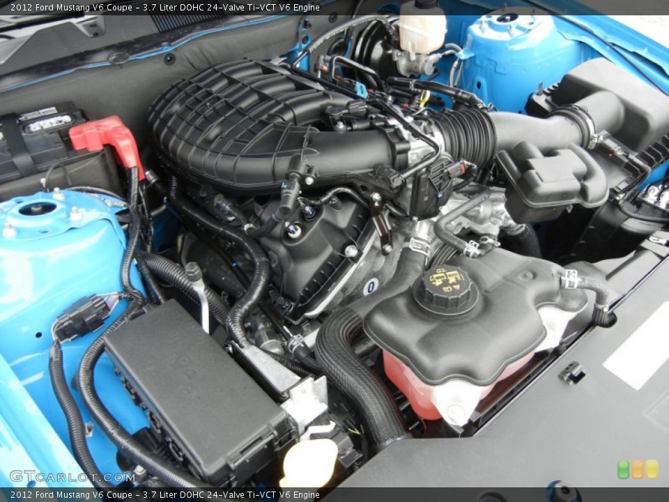 3.7 Liter DOHC 24-Valve Ti-VCT V6 Engine for the 2012 Ford Mustang #61366158