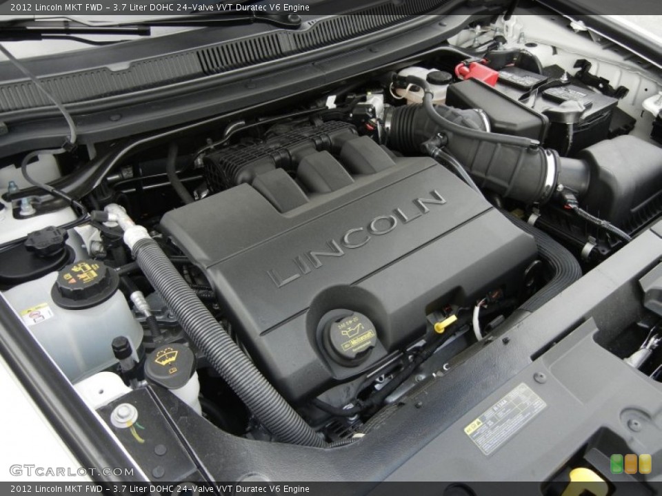 3.7 Liter DOHC 24-Valve VVT Duratec V6 2012 Lincoln MKT Engine