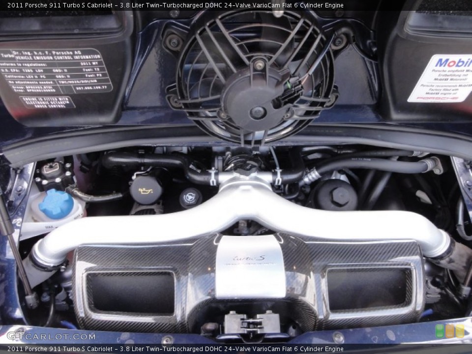 3.8 Liter Twin-Turbocharged DOHC 24-Valve VarioCam Flat 6 Cylinder Engine for the 2011 Porsche 911 #61411933