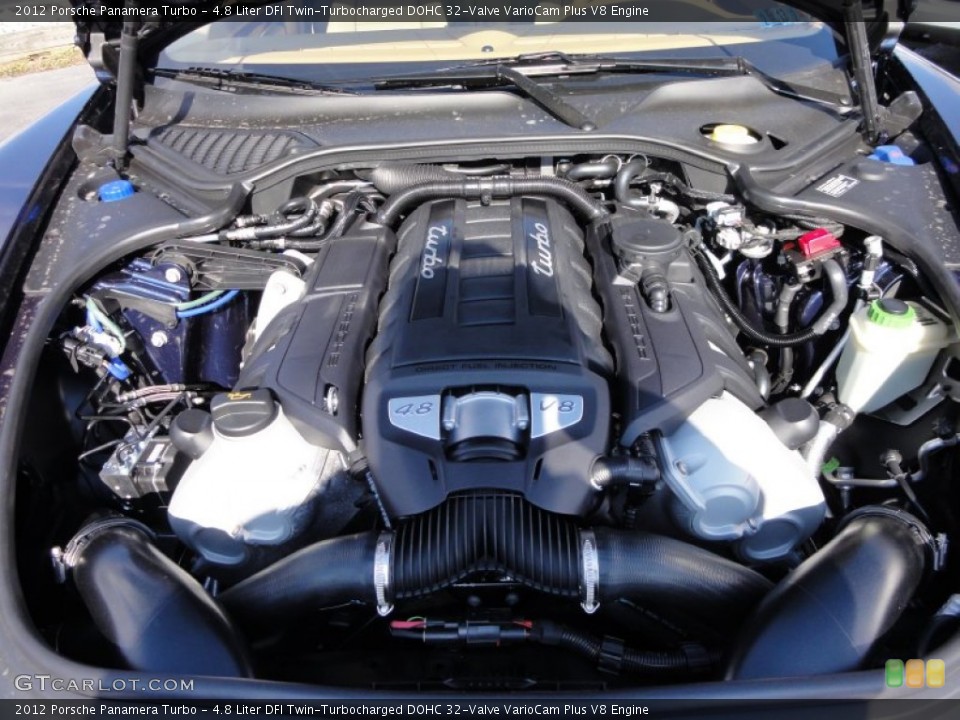 4.8 Liter DFI Twin-Turbocharged DOHC 32-Valve VarioCam Plus V8 Engine for the 2012 Porsche Panamera #61413670
