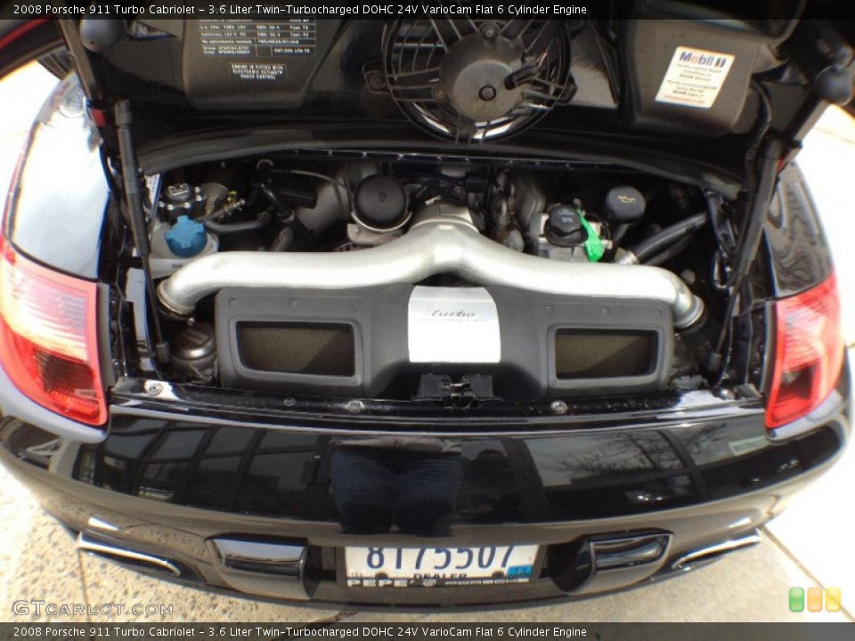 3.6 Liter Twin-Turbocharged DOHC 24V VarioCam Flat 6 Cylinder Engine for the 2008 Porsche 911 #61418904