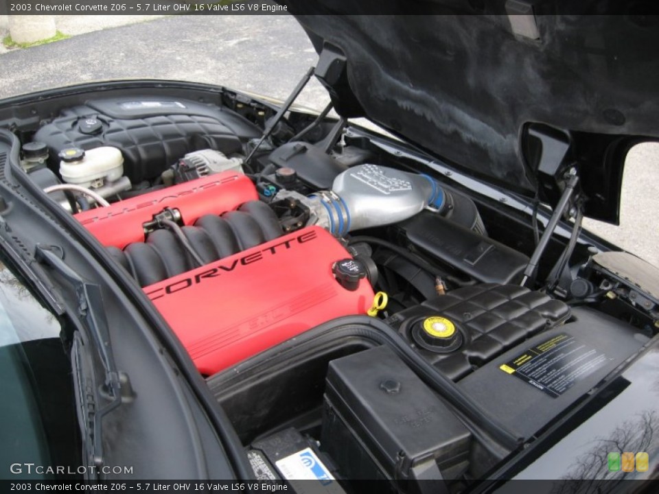 5.7 Liter OHV 16 Valve LS6 V8 Engine for the 2003 Chevrolet Corvette #61426637