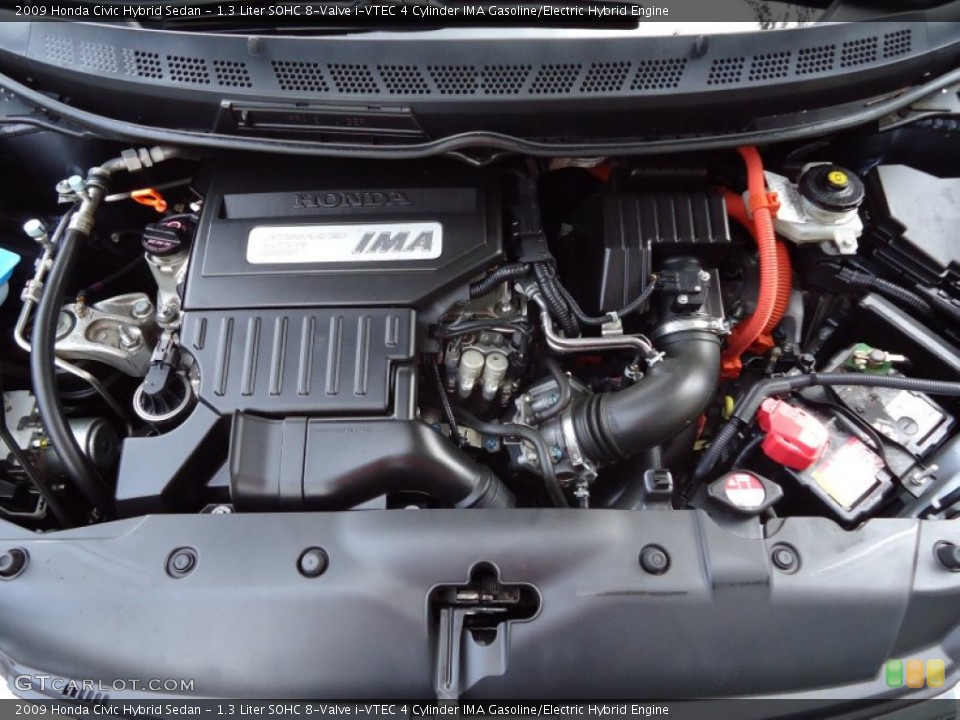 1.3 Liter SOHC 8-Valve i-VTEC 4 Cylinder IMA Gasoline/Electric Hybrid Engine for the 2009 Honda Civic #61432483