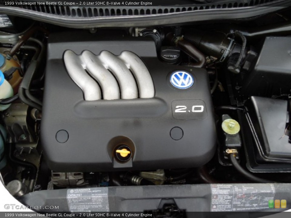 2.0 Liter SOHC 8-Valve 4 Cylinder 1999 Volkswagen New Beetle Engine