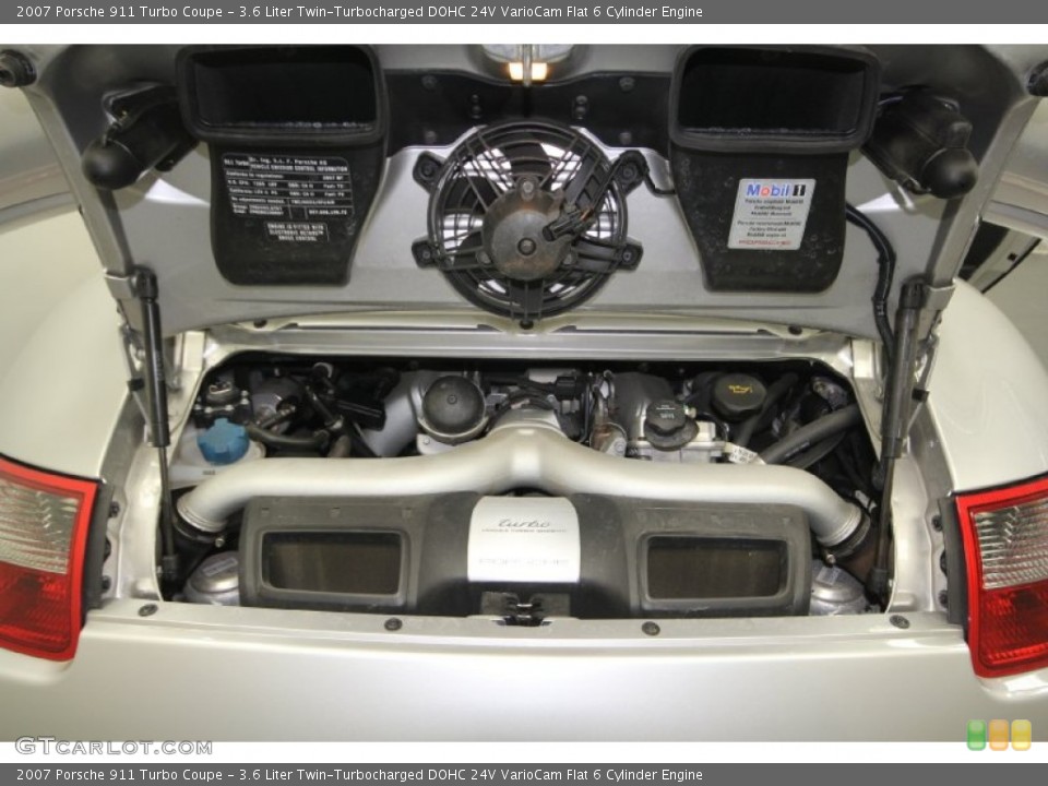 3.6 Liter Twin-Turbocharged DOHC 24V VarioCam Flat 6 Cylinder Engine for the 2007 Porsche 911 #61462023