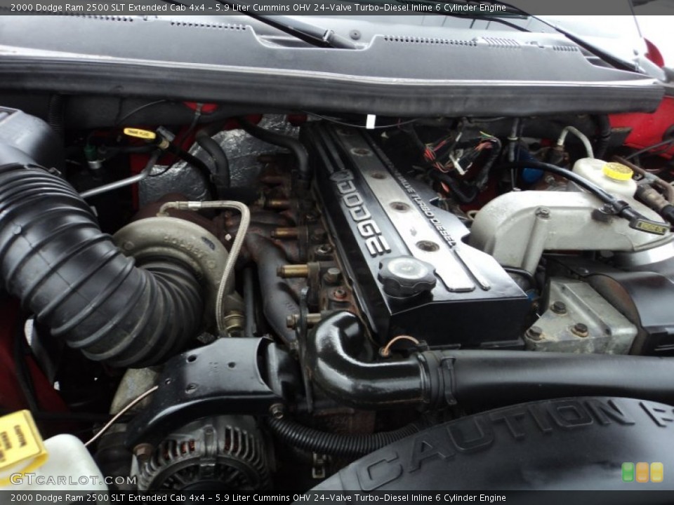 5.9 Liter Cummins OHV 24-Valve Turbo-Diesel Inline 6 Cylinder Engine for the 2000 Dodge Ram 2500 #61496089