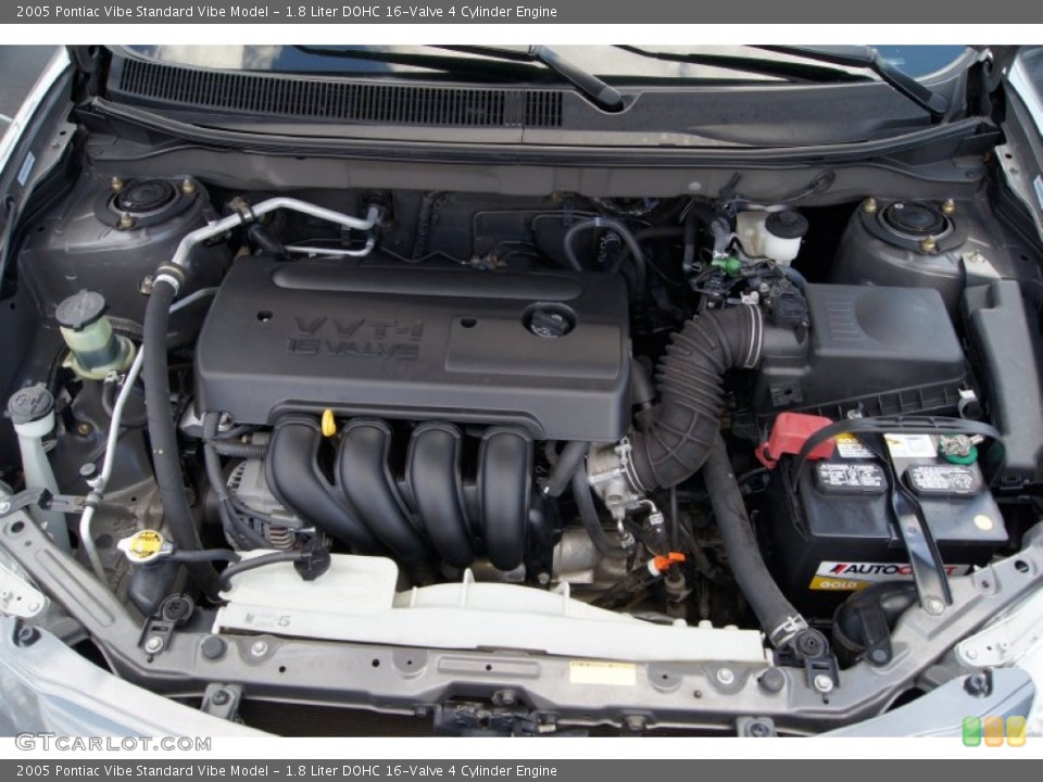1.8 Liter DOHC 16-Valve 4 Cylinder 2005 Pontiac Vibe Engine
