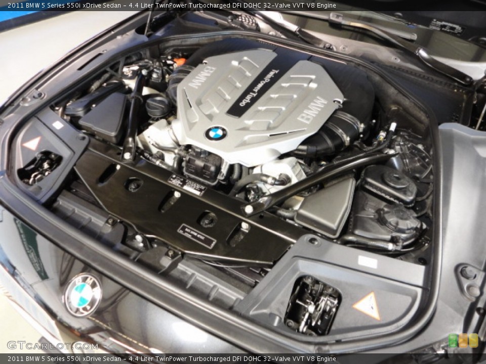 4.4 Liter TwinPower Turbocharged DFI DOHC 32-Valve VVT V8 Engine for the 2011 BMW 5 Series #61517147
